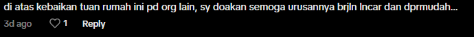 Comment on house owner offer free parking (5)