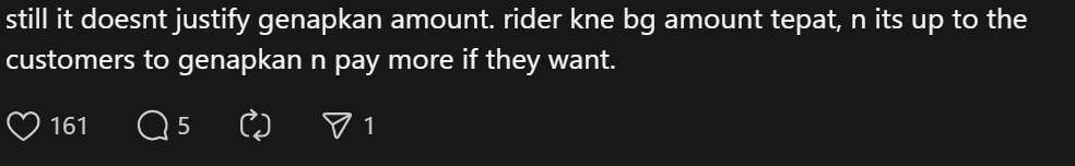 Comment on rouding up delivery fee (3)