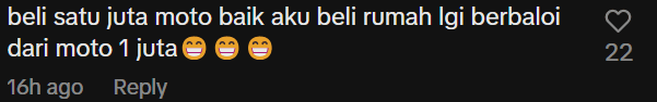 Comment on selling RM1mil motor (1)