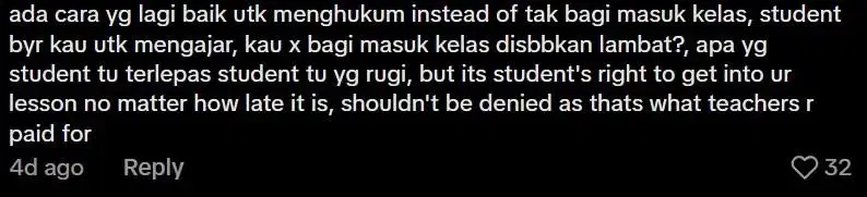 Comment on teacher warns to lock door (1)