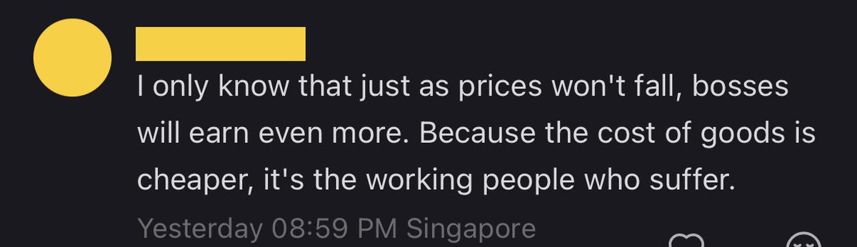 Comment06_'Ringgit's So Strong, When Will Food Prices Drop?'