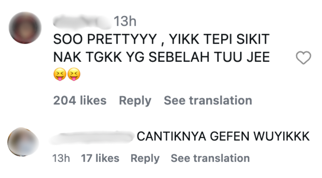 comments under wooi yik gf post
