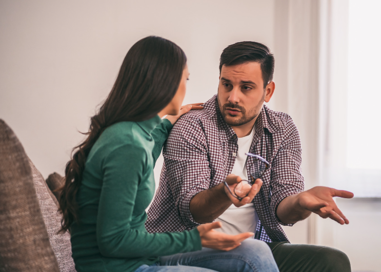 Couple having disagreement