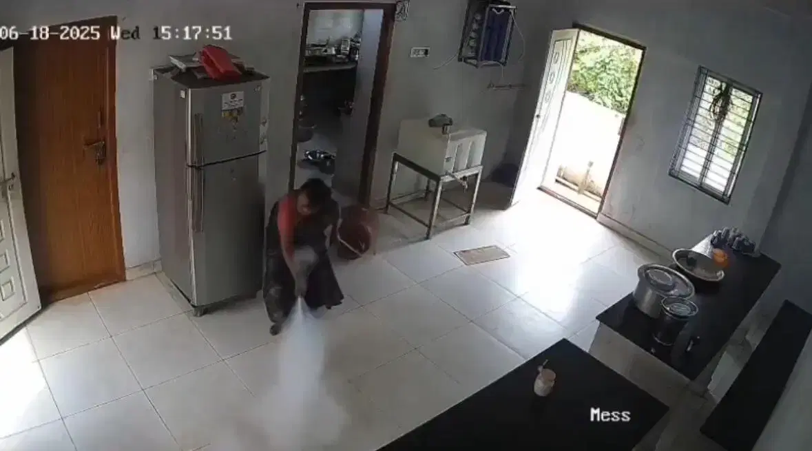 Couple In India Tries To Fix Kitchen Gas Leak, Explosion Erupts Seconds Later On CCTV