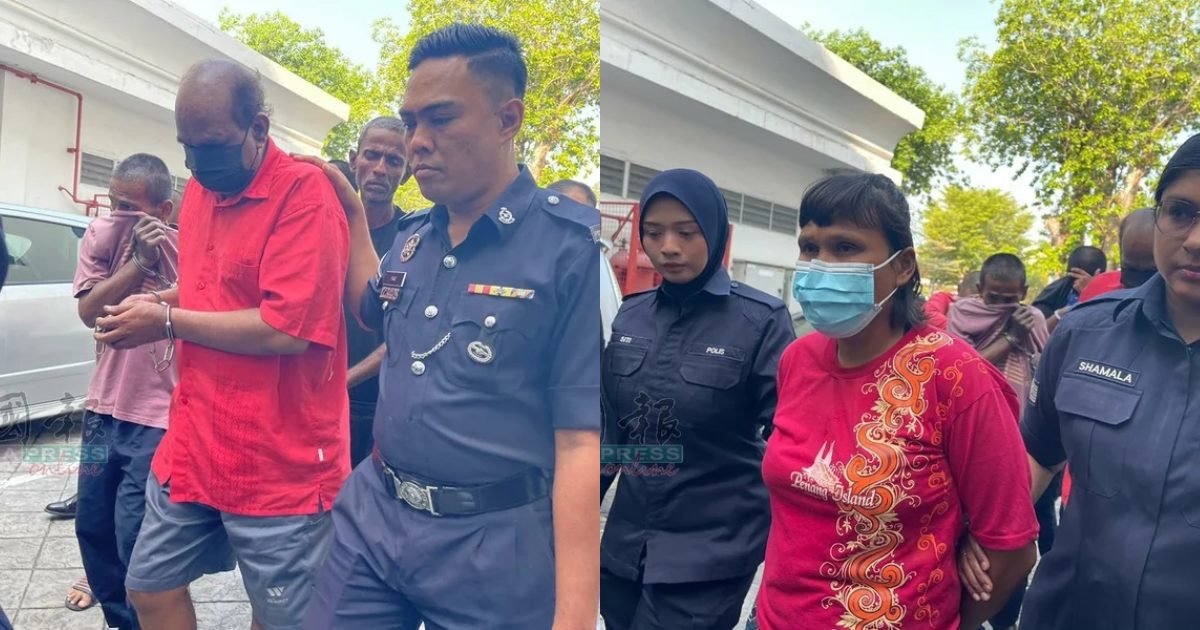 Couple indecent act Penang cemetery photos