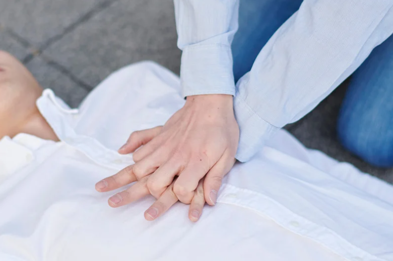 CPR being performed