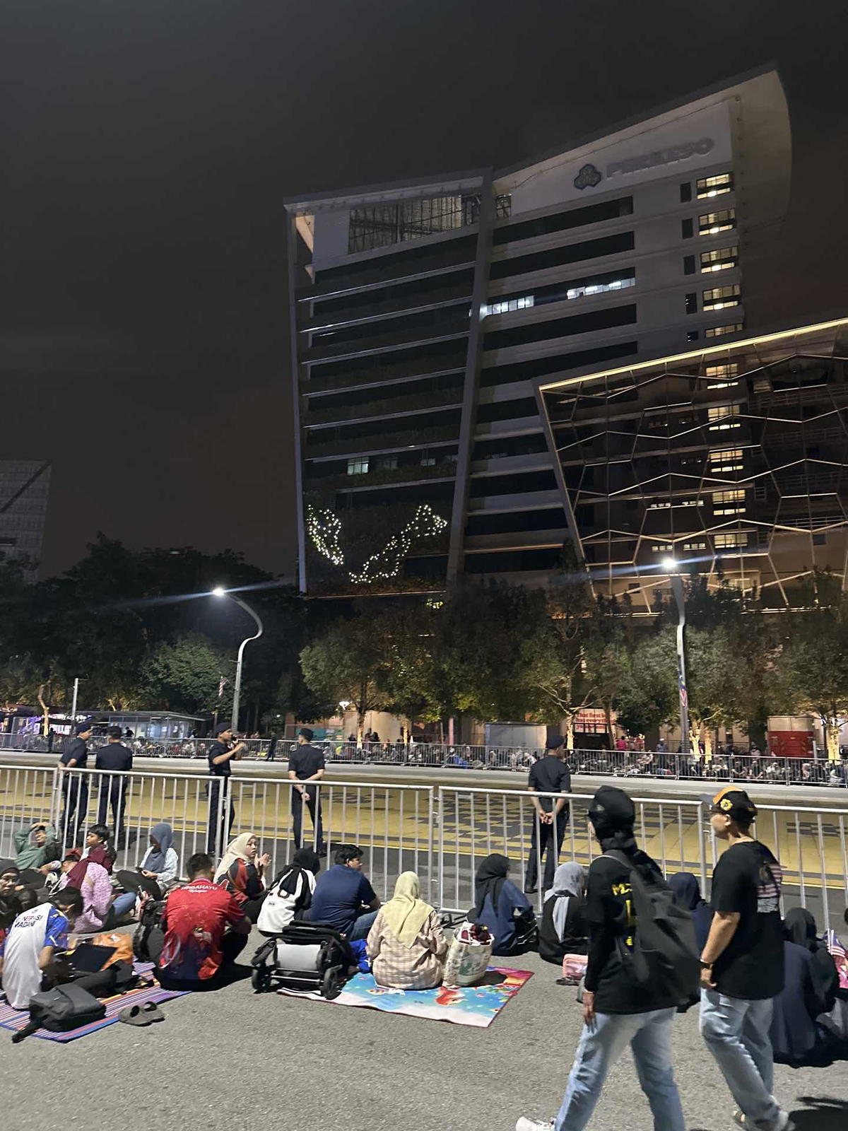 Crowd gathering
