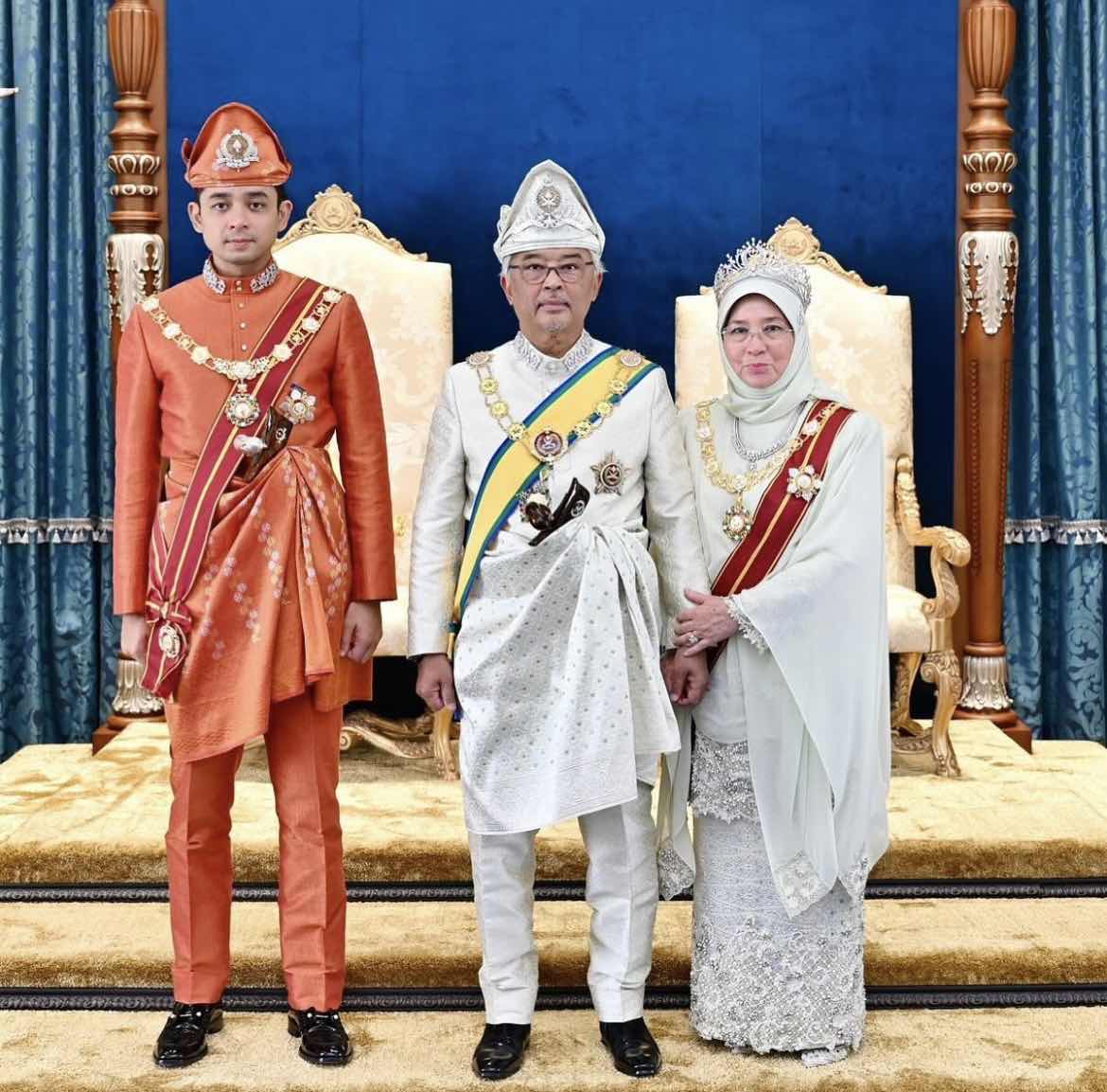 Crown prince of pahang with his parents