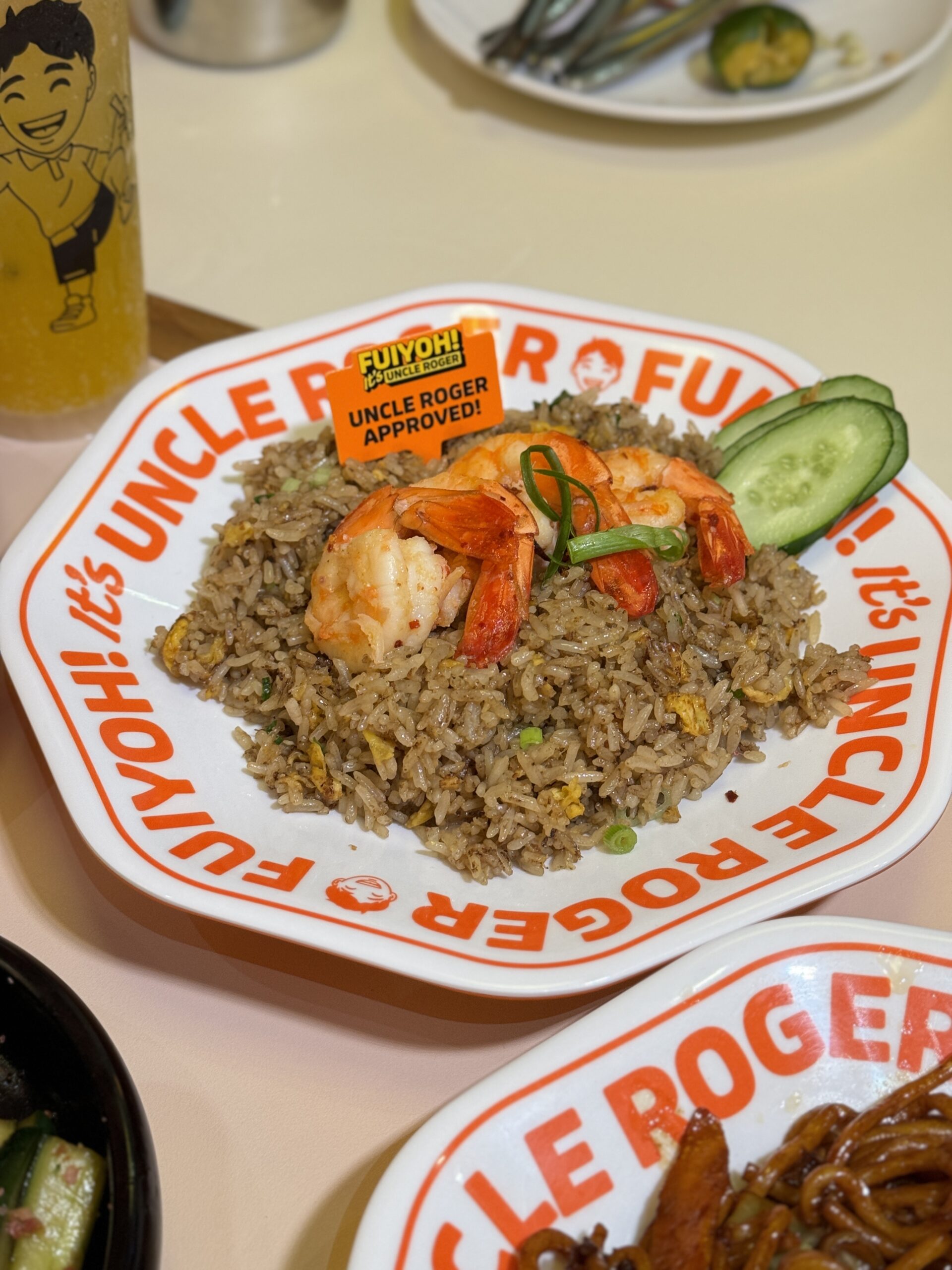  egg fry rice with garlic shrimp - uncle roger