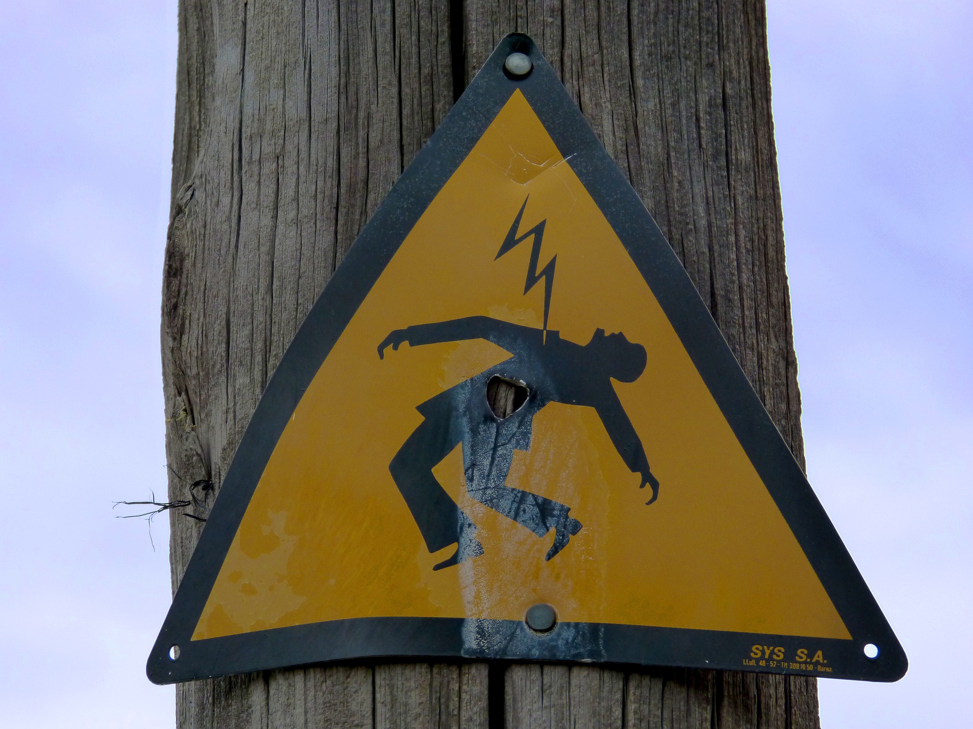 Electrocution sign