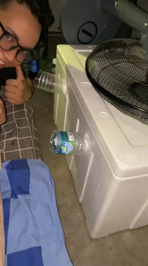 M'sian uni student wows netizens by using only rm30 to make his own aircon