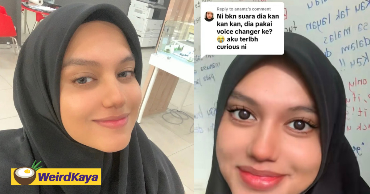 M’sian woman surprises netizens with naturally deep voice without using a voice changer | weirdkaya