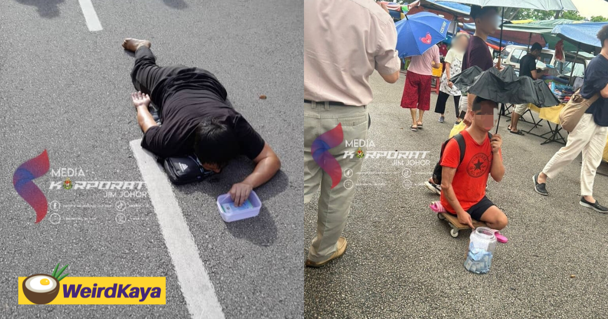 Disabled foreign beggars found to earn up to rm10k monthly in jb | weirdkaya