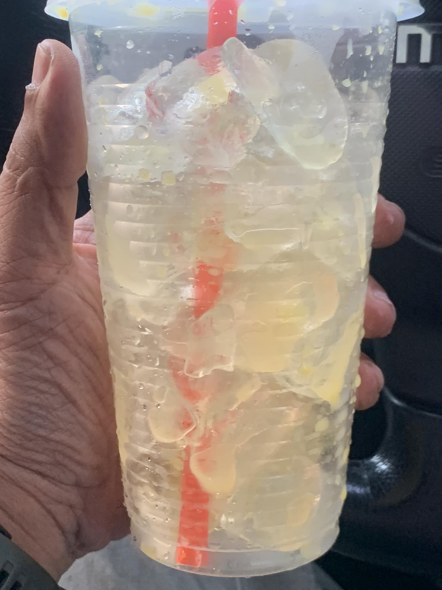 Drink filled with ice