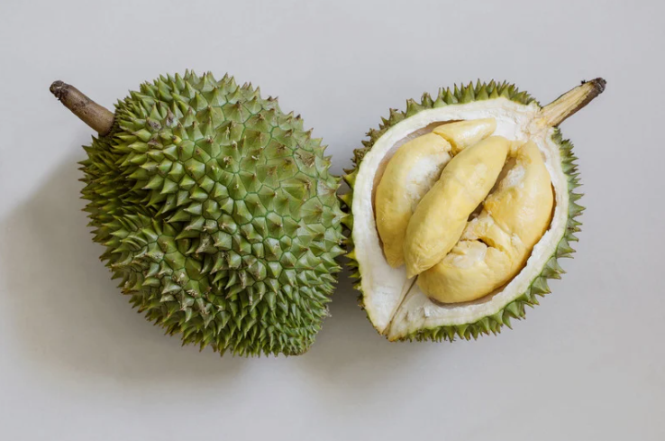 Durian which has been opened