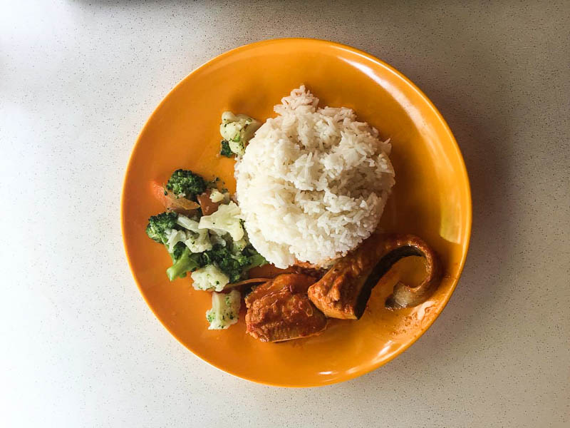 A plate of economy rice