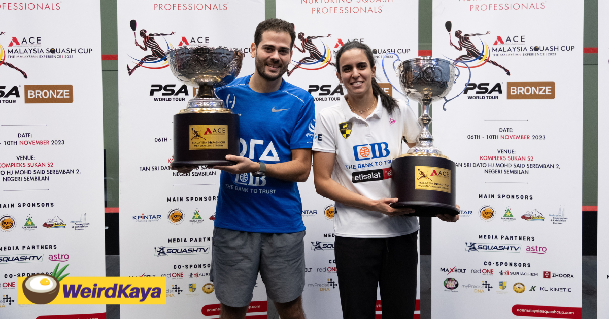 Egyptian players sweep victory at inaugural 2023 ace malaysia squash cup finals | weirdkaya