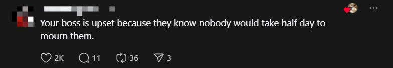 'It's Just A Cat!' — M'sian Boss Mocks Worker Who Took Half-Day EL To Bury Pet Cat comment 3