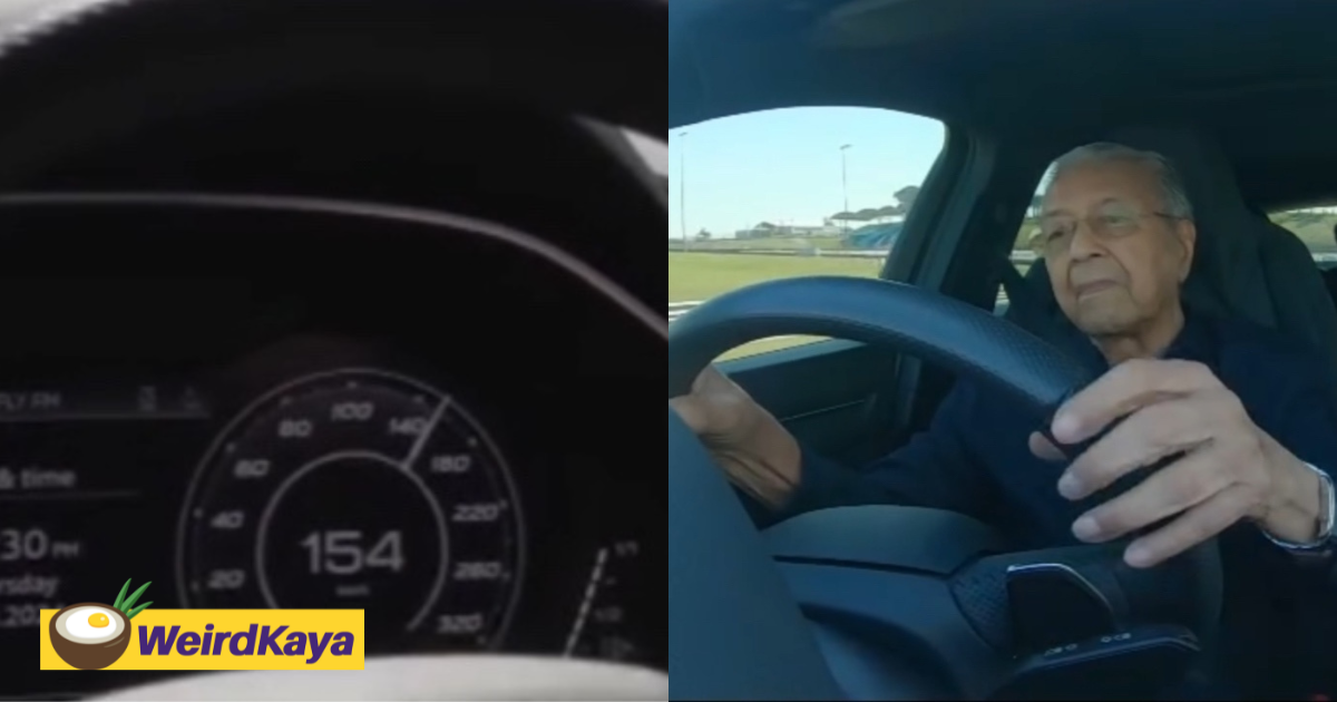 Even at 99yo, dr mahathir's able to drive 150km/h at sepang circuit | weirdkaya