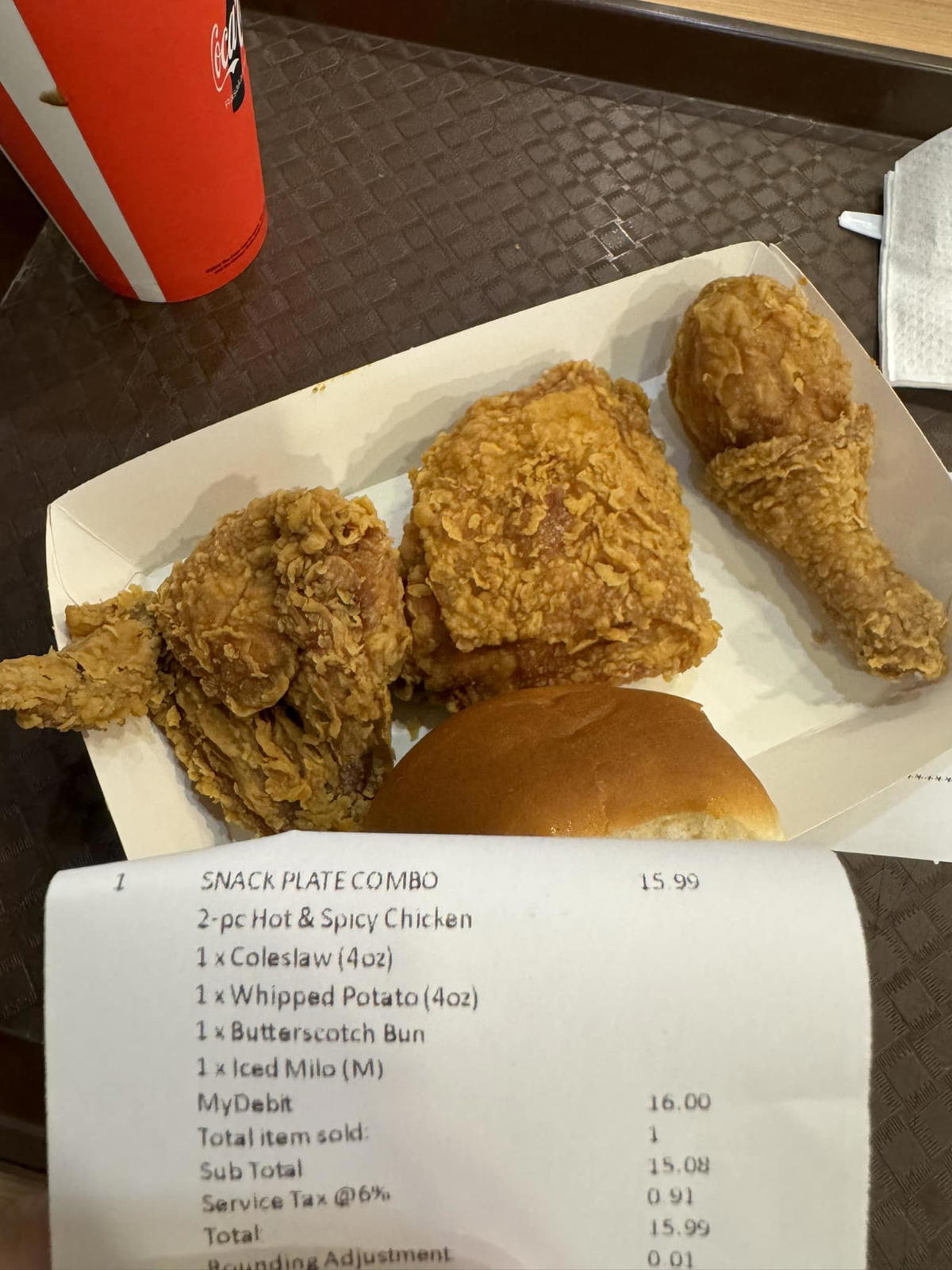 Extra chicken from kfc