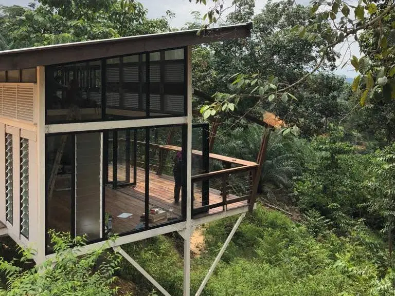 Stanford graduate builds her own home in the jungle with rm300k within three weeks | weirdkaya
