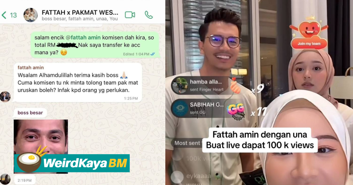 Jual kambing perap, fattah amin infak duit komisen kepada yang memerlukan - 