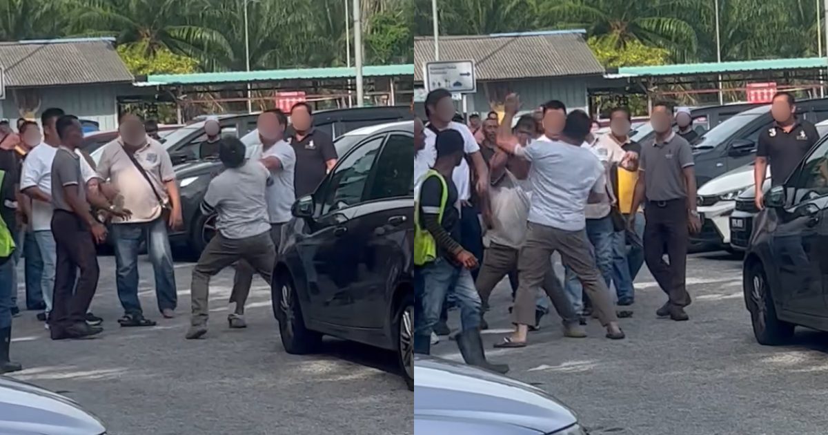 Fight over KLIA parking spot (1)
