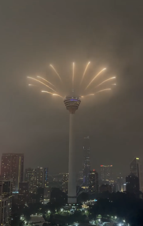 firework at menara kl