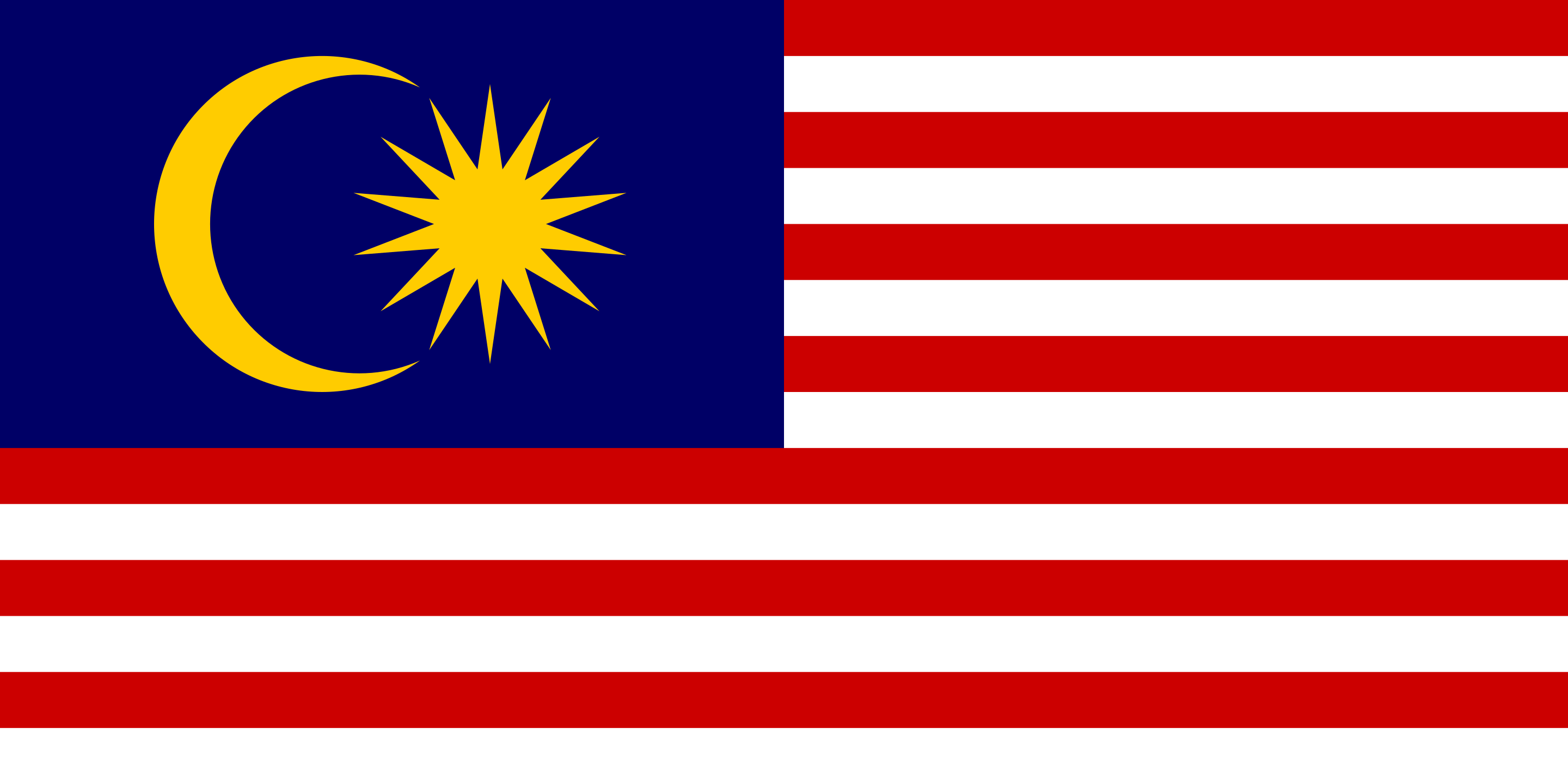 Jalur gemilang with 13 stripes