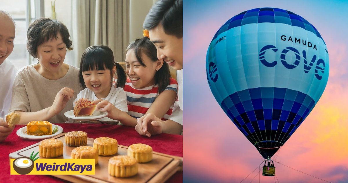 Fly to the moon this mooncake festival with hot air balloon rides & enjoy more fun activities at gamuda cove’s joyous reunion! | weirdkaya