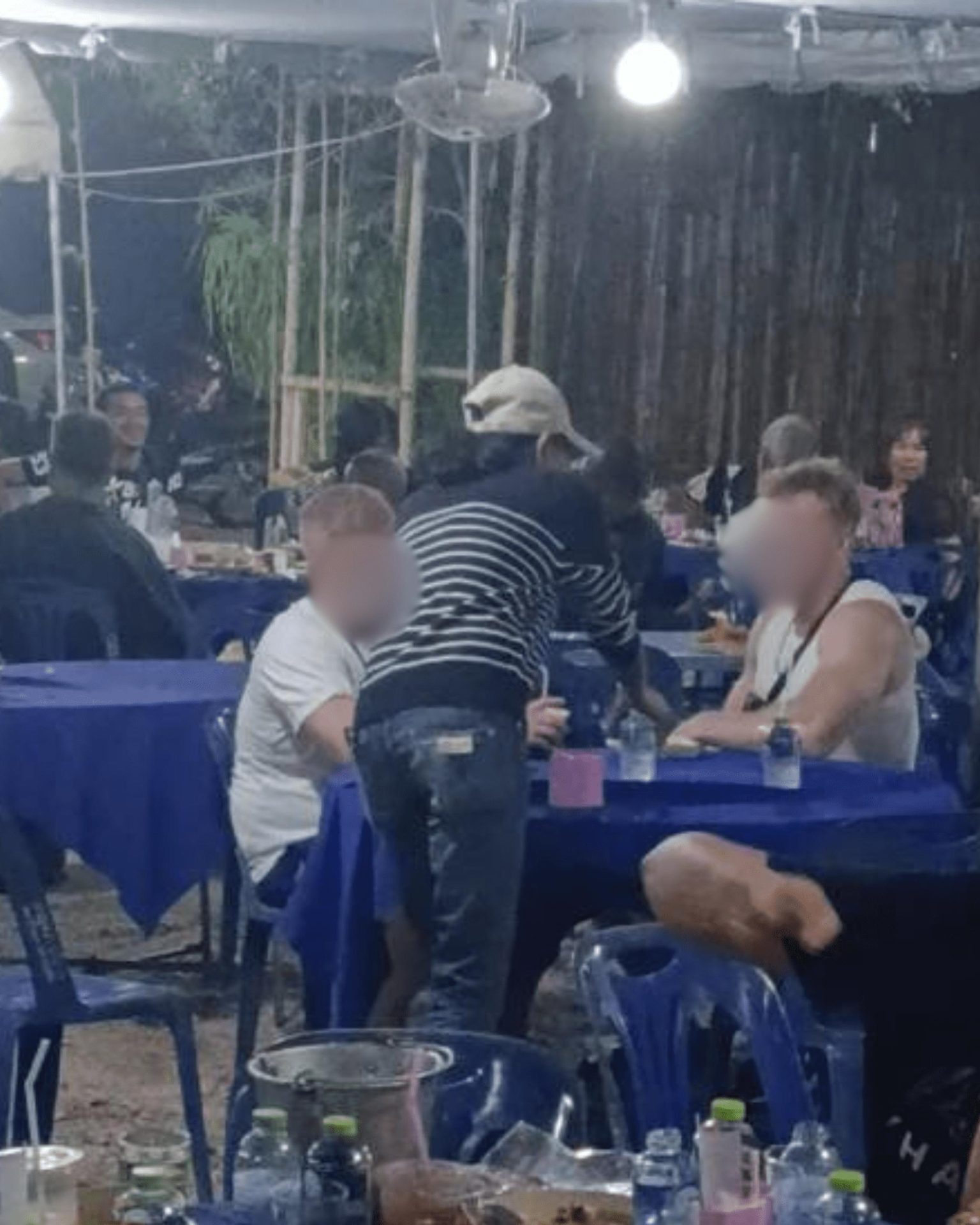 Foreigner in funeral