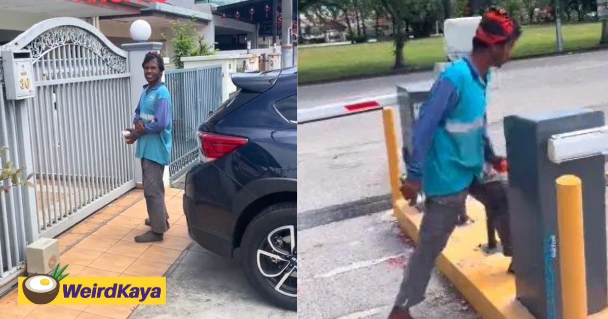 Foreigner pretends to be waste management contractor & goes around asking for angpau  | weirdkaya