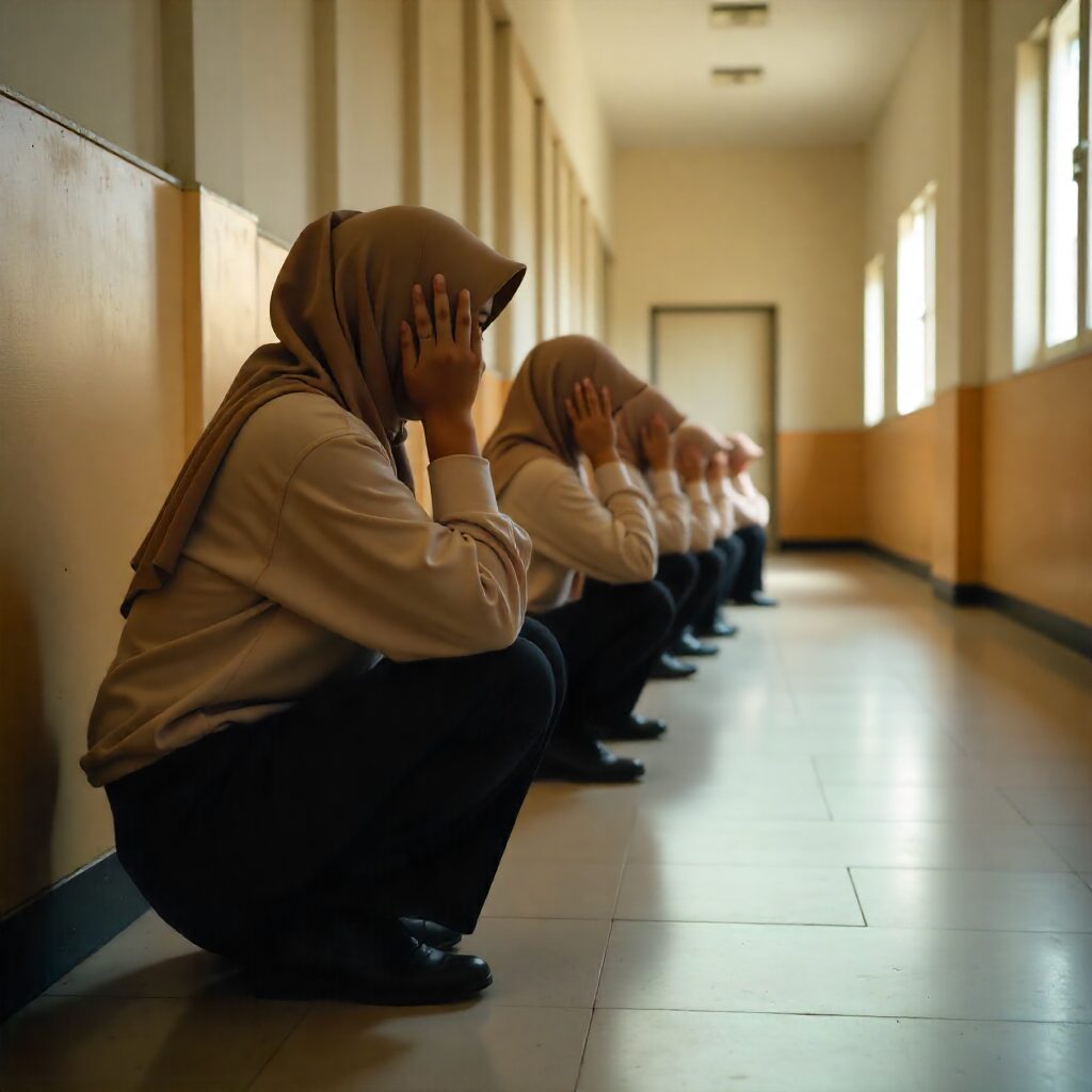 20 girls ketuk ketampi 3am Melaka AI image