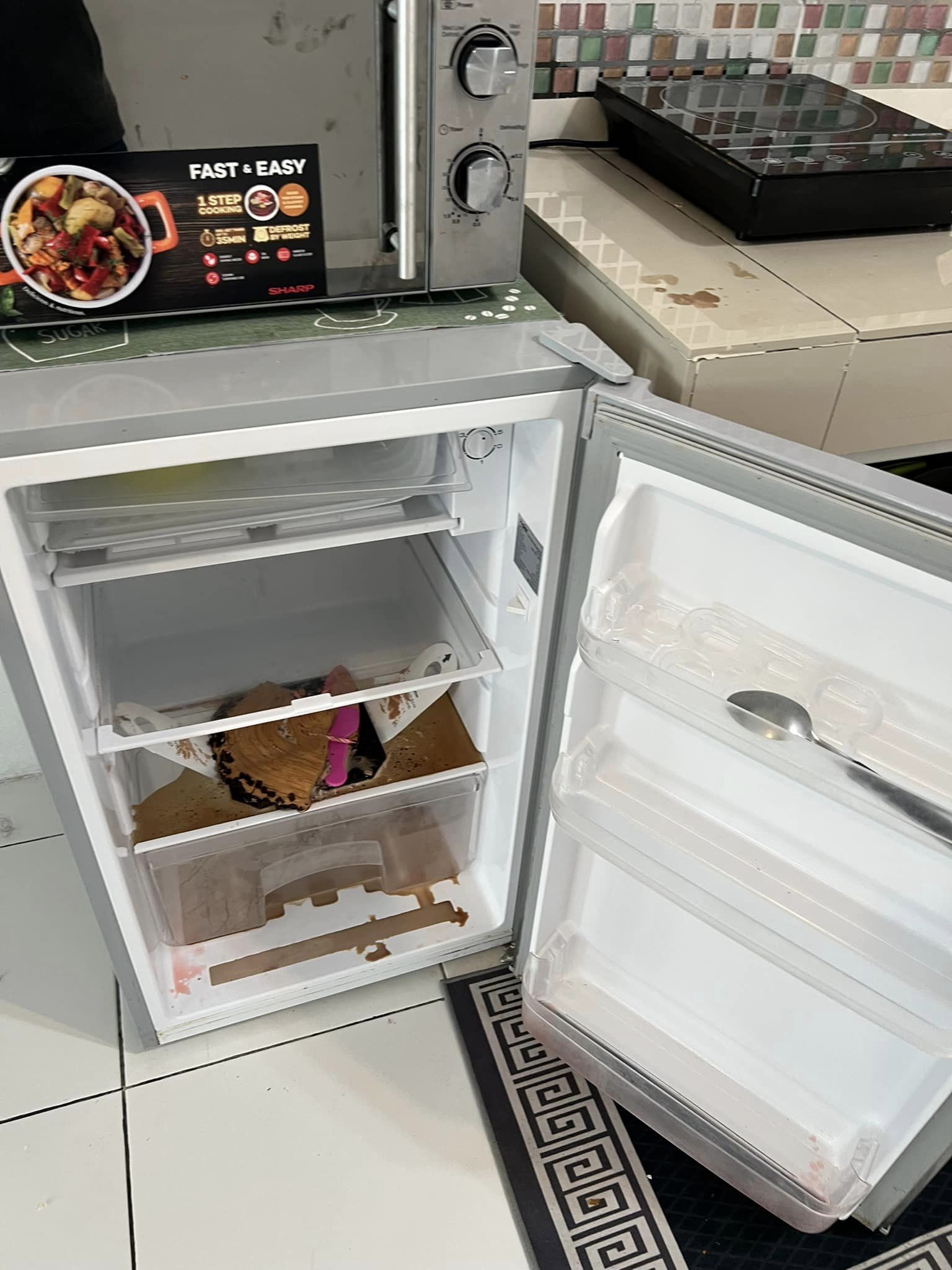 Messy fridge