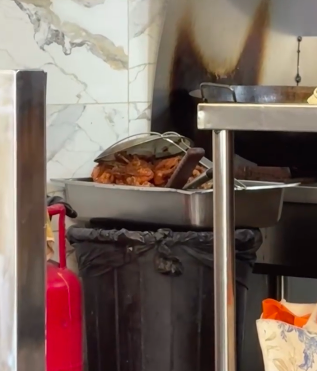 fried chicken on rubbish bin (1)