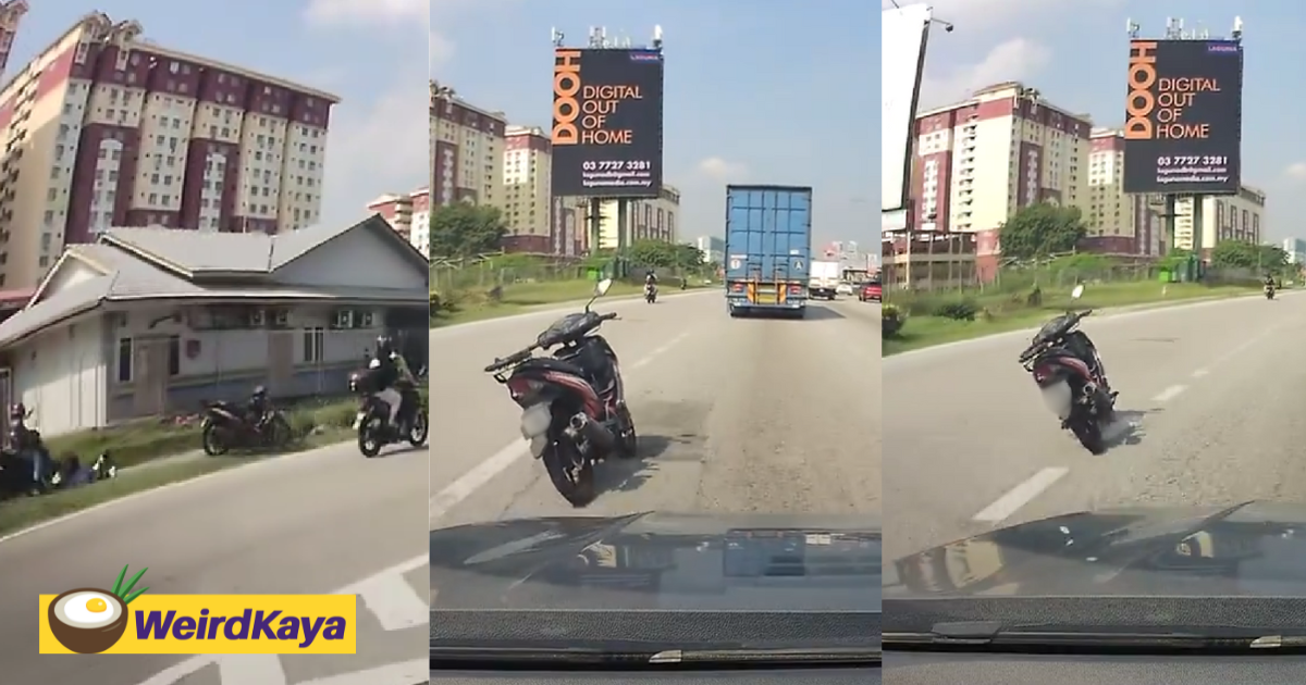 'ghost rider' - motorcycle drives off on its own after m'sian collides with another bike | weirdkaya