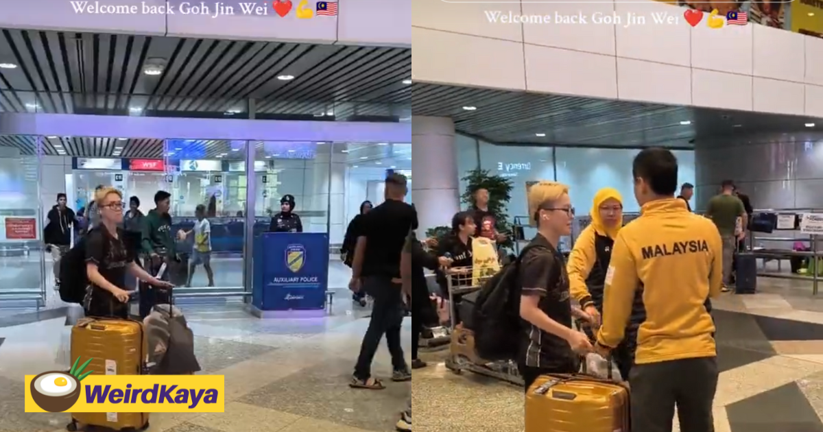 Goh jin wei gets warm welcome from m’sian fans after returning from paris olympics  | weirdkaya