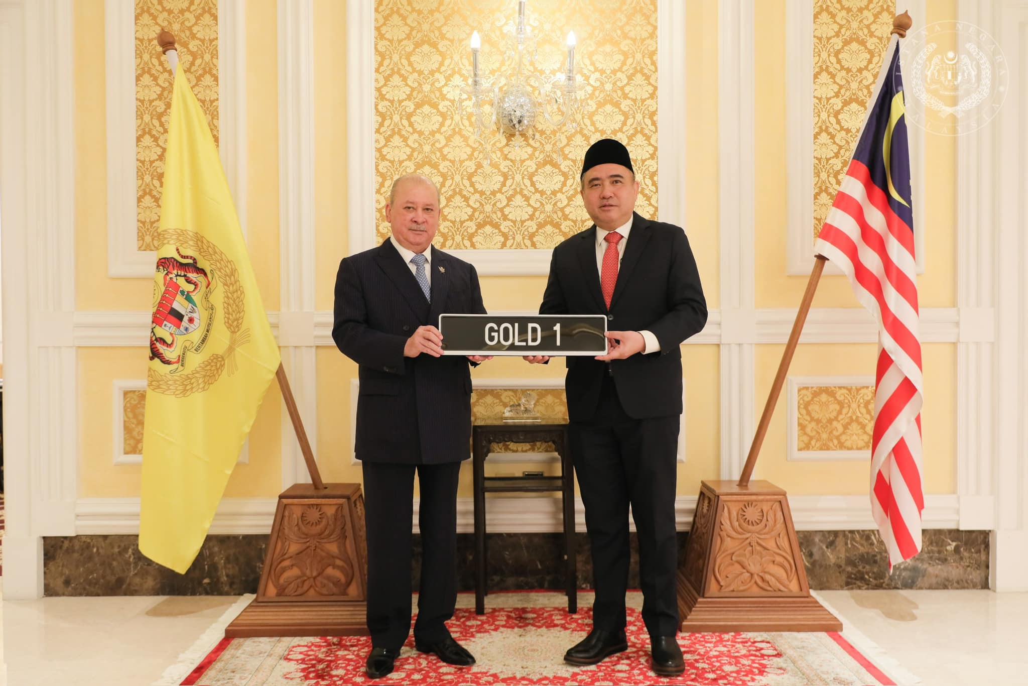 Ydpa buys 'gold 1' license plate