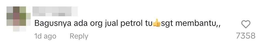 Good to have someone selling petrol