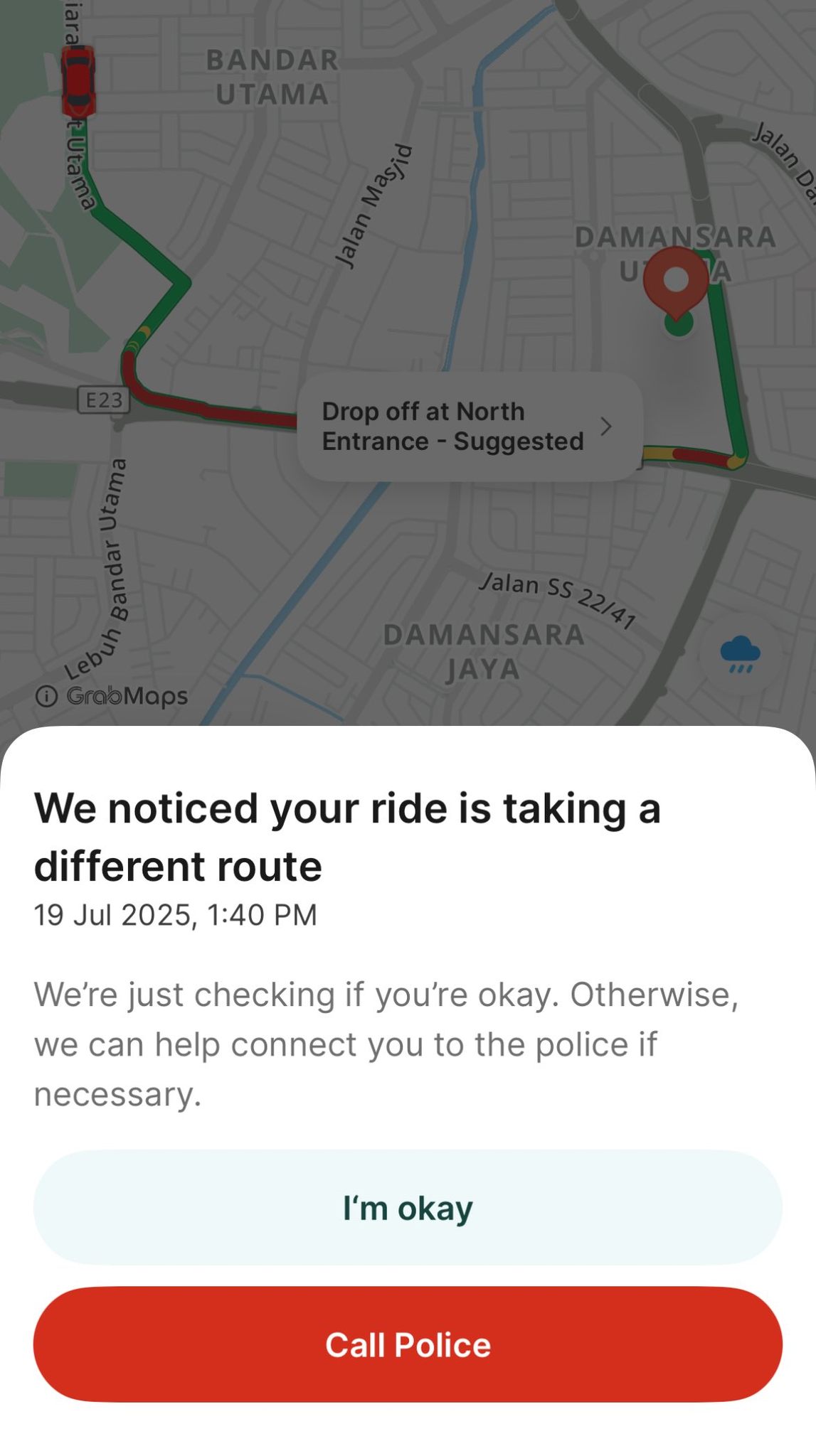 Grab alert