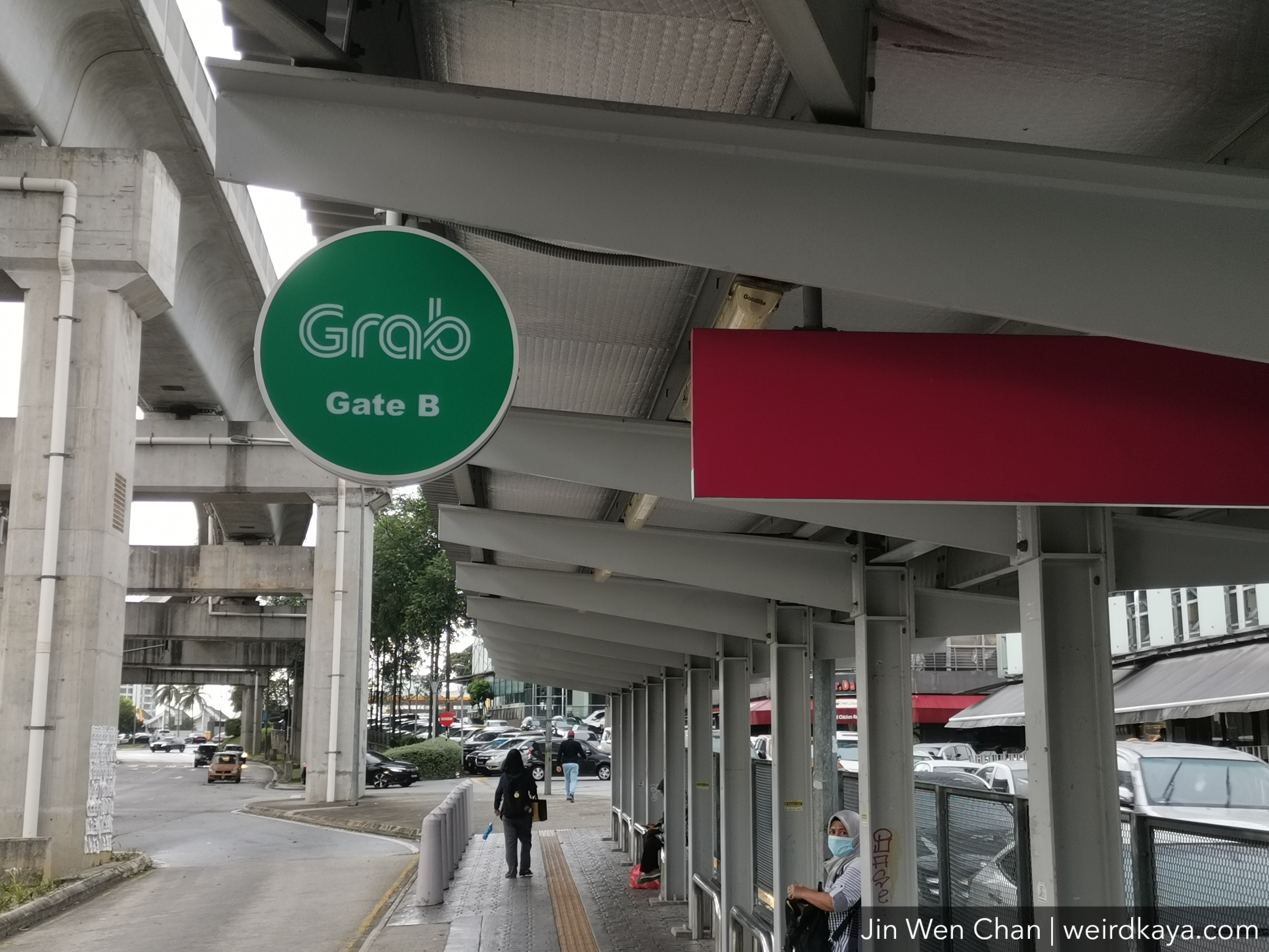 A grab sign in kl