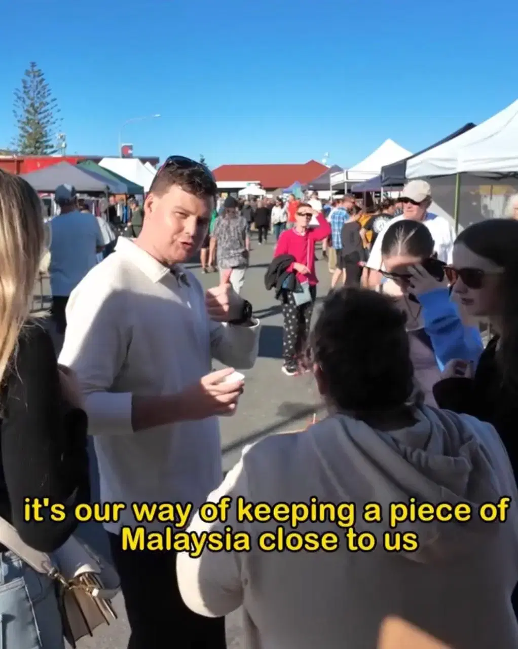 His customers praising his Nasi Lemak