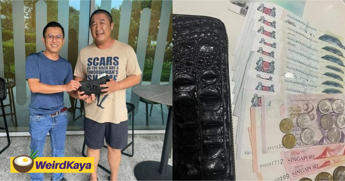 Honest m'sian cross-border worker returns wallet containing 400 sgd he found without any hesitation | weirdkaya