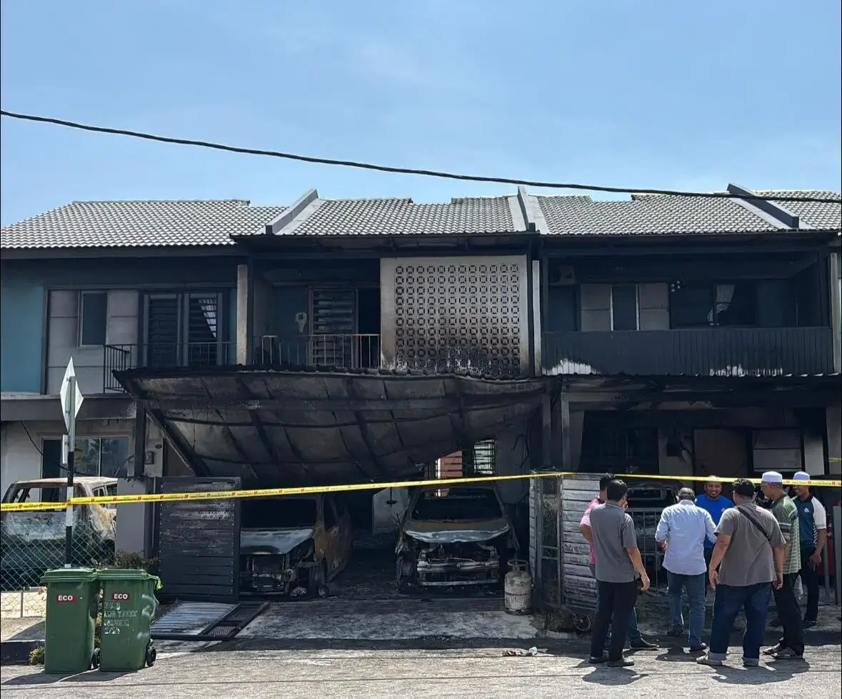 House destroyed by fire set by loan shark in Penang