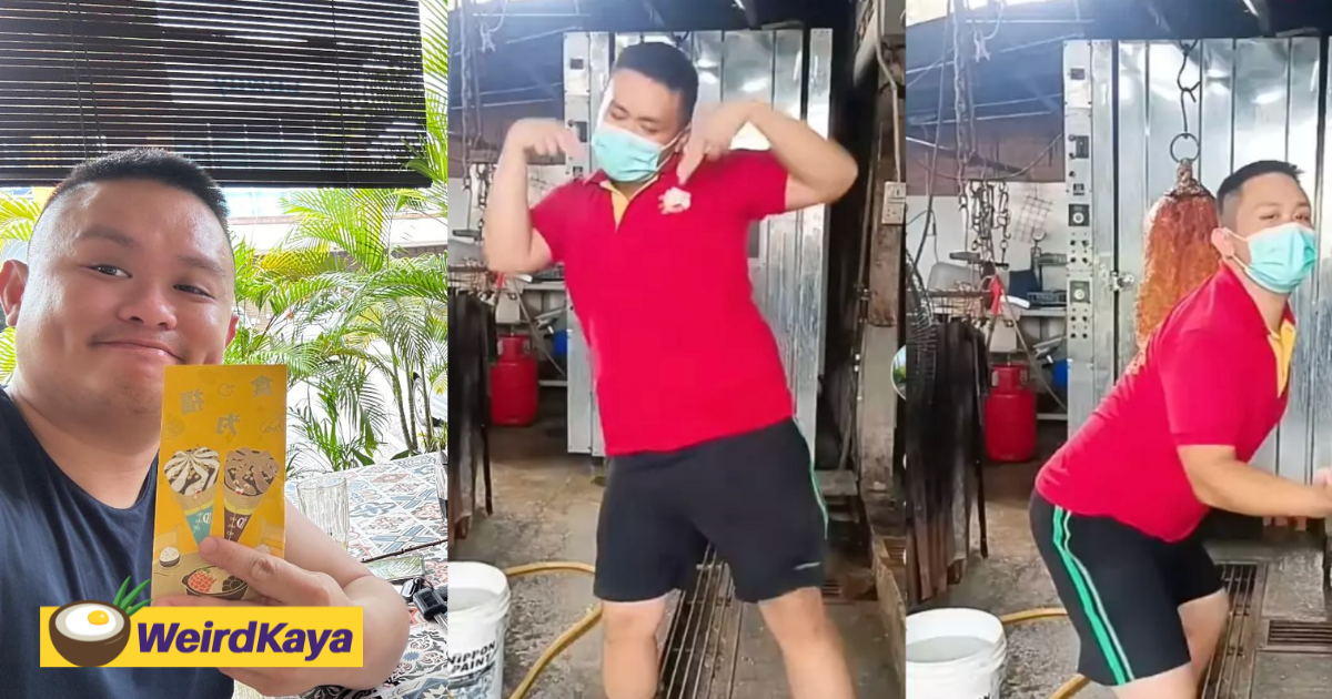 'i don't earn a lot' - viral m’sian pork seller dancer reveals how much he actually earns from song productions | weirdkaya