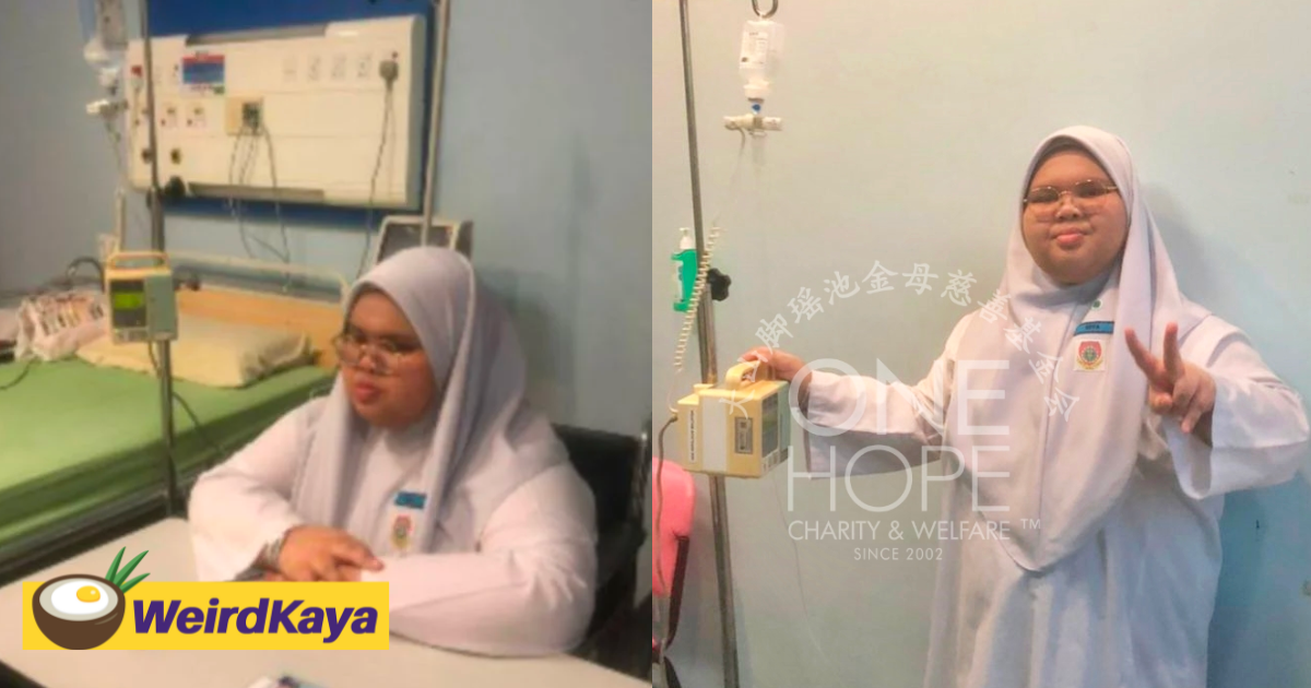 'i want to be a doctor' - spm student sits for exam in hospital despite suffering from crohn's disease | weirdkaya
