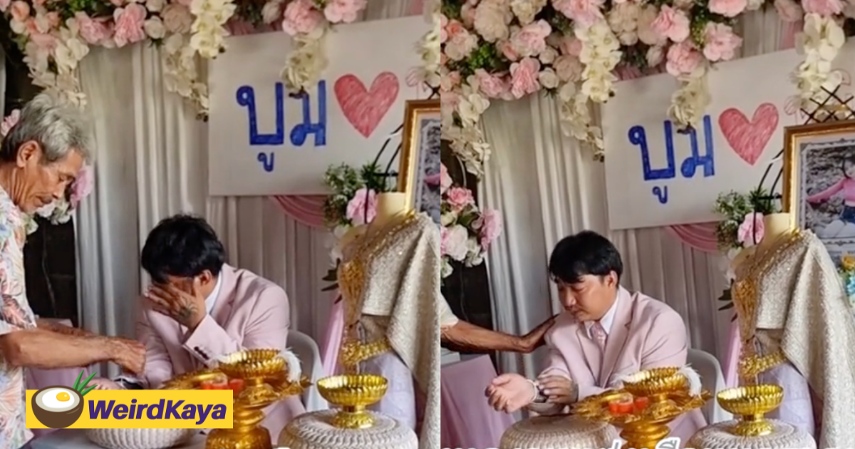 'i will marry you' - man holds wedding with his gf who passed away from leukemia | weirdkaya