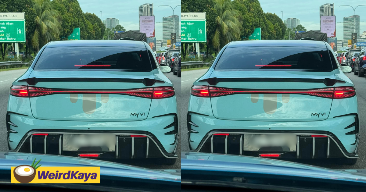 'identity crisis' - ev car found sporting myvi logo along the plus highway | weirdkaya