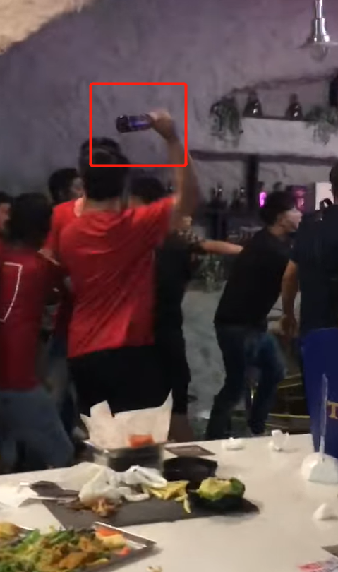 [video] group of youths caught brawling viciously at a bar with glass bottles and chairs | weirdkaya