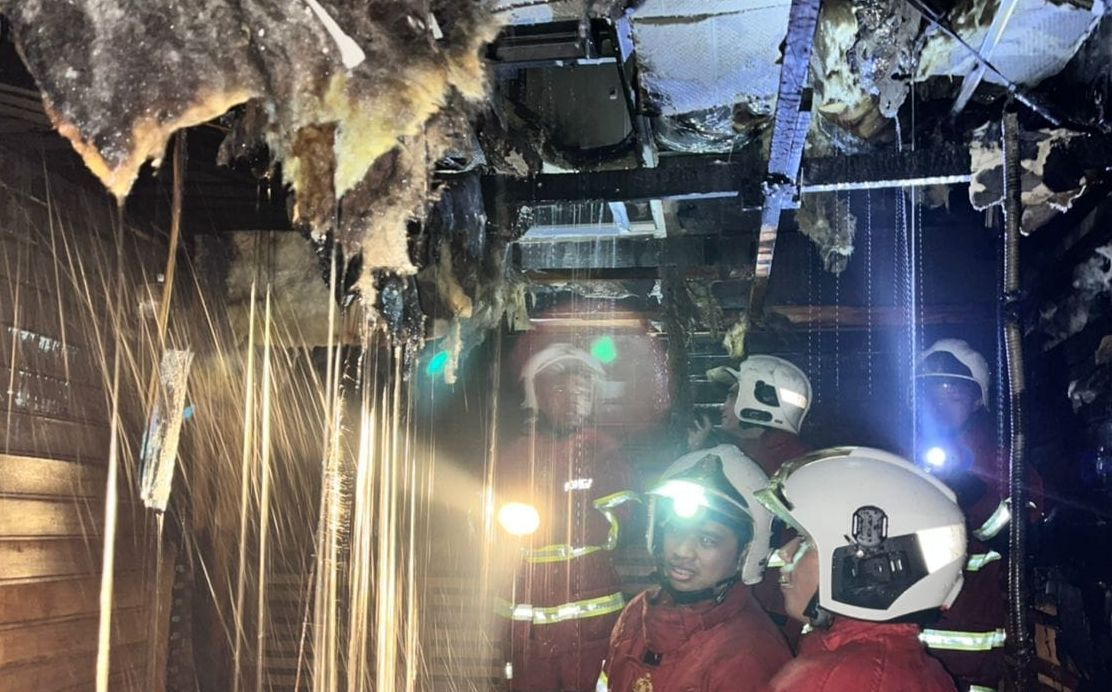 Sauna razed to the ground by fire in suria klcc